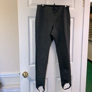 Size Large Charcoal Gray Stirrup Pants